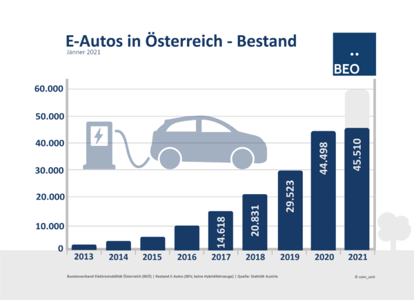 Bestand Jänner E-Autos